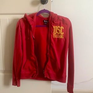 This is a USC hooded jacket. Brand-Heritage